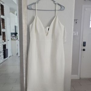 Bardot Cream Strapless Dress